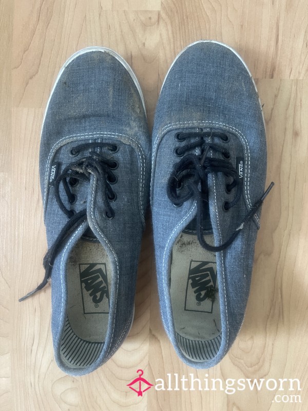 USED Navy Blue Vans