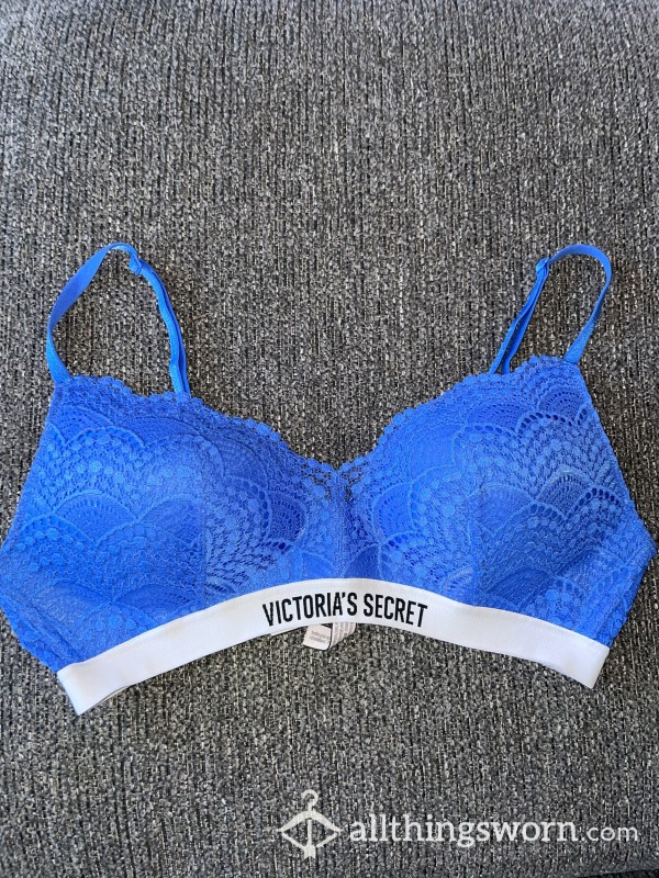 Blue Victoria Secret Pink Bra