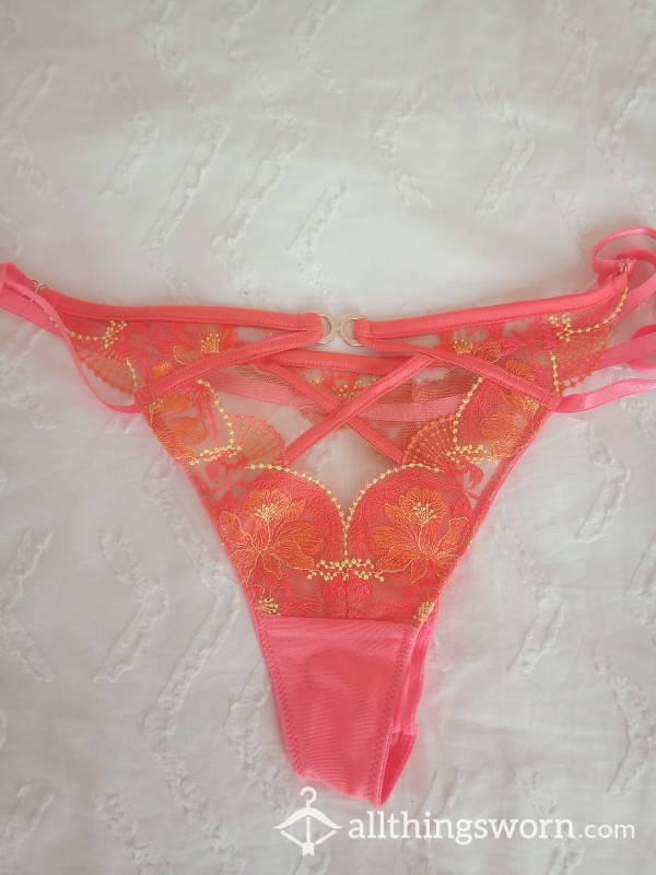 Bright Peach Ann Summers Thong Bundle Package