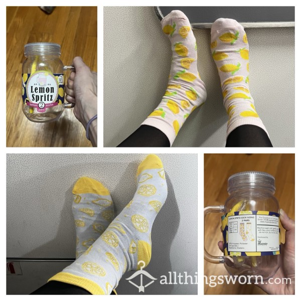 Bundle Set Lemon Crew Socks