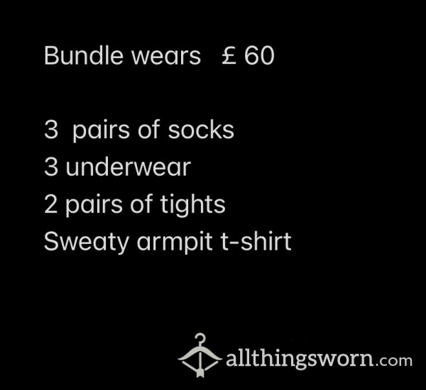 BUNDLE WEARS! Worn For Days! Work Tights Sooo Extra Stinky!