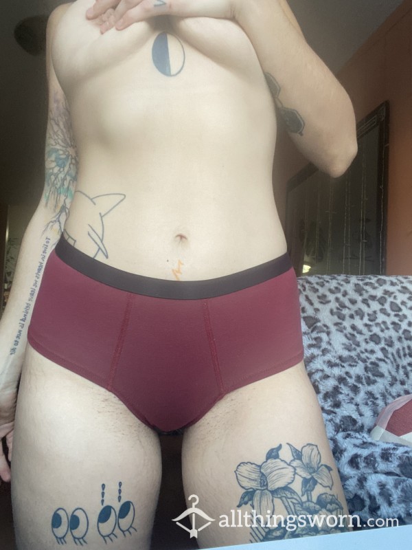 Burgundy Boy Shorts