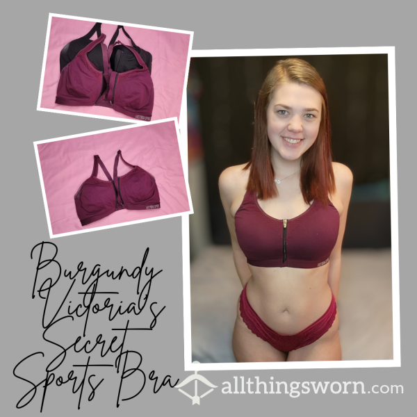 Burgundy *VS* Sports Bra