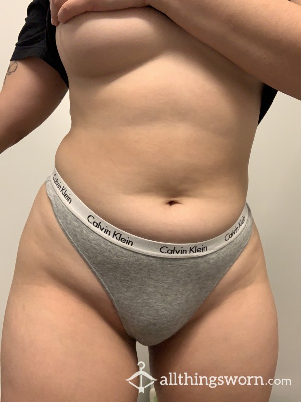 Calvin Klein Grey Thongs