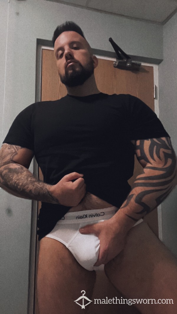 Calvin Klein White Briefs Available For Customisation