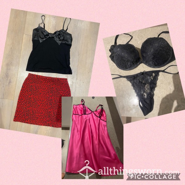 Charlottes S**y Sissy Bundle. Day Outfit / Night Dress / Lingerie. Come And Smell Like Me