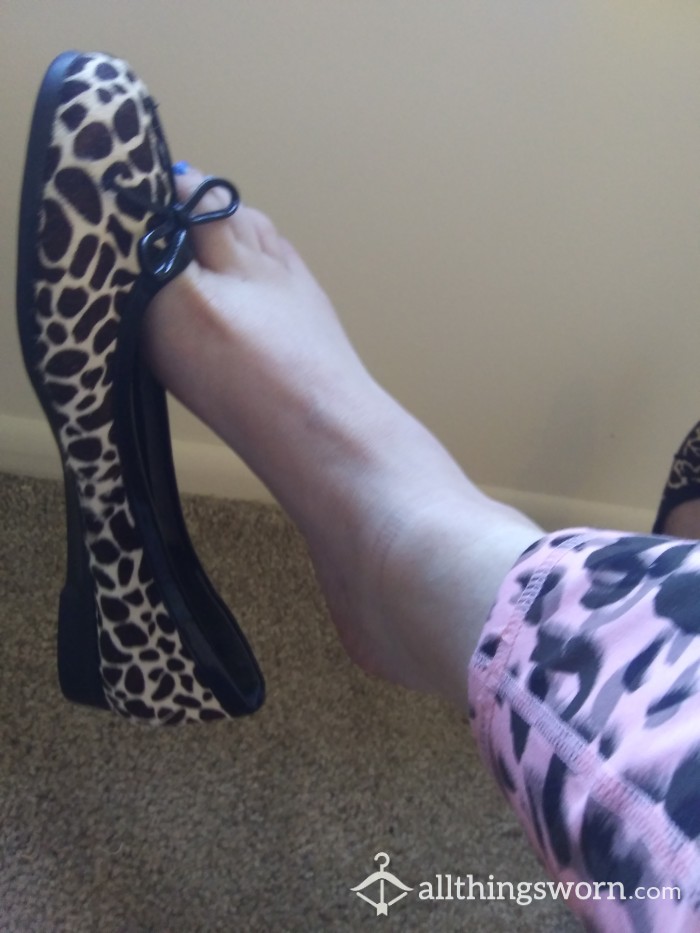 Cheetah Print Flats-Very Much Loved&Well Worn