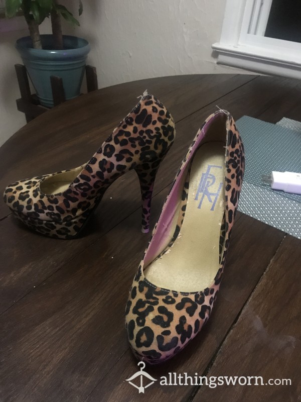 Cheetah Print Heels