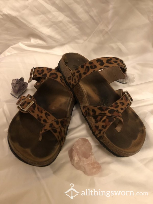 CHEETAH PRINT SANDALS