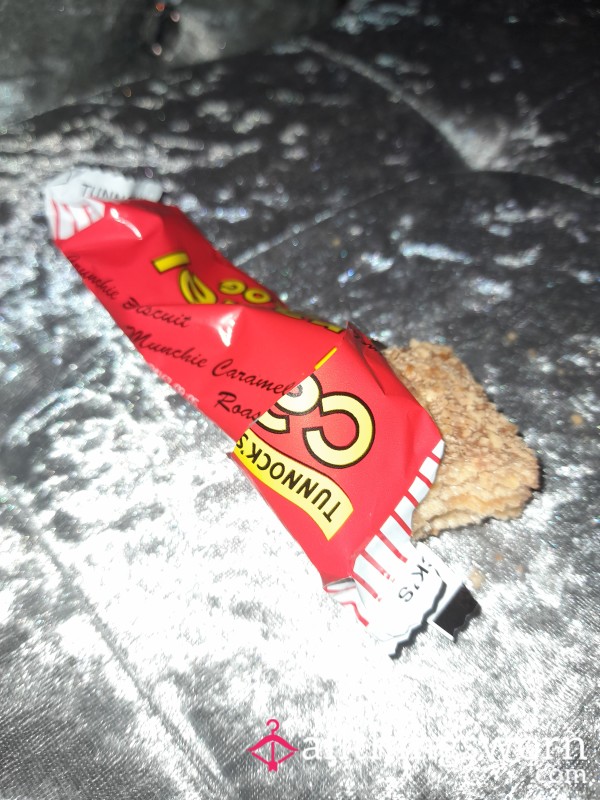 Chewed Half Eaten Biscuit Cermel Log