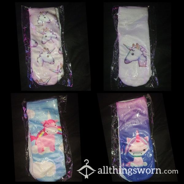 CHOOSE YOUR OWN UNICORN SOCKS - CUSTOM WEAR - 4 PAIRS AVAILABLE