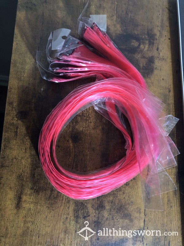 Clip In Pink Hair Extensions X11 - Includes US Shipping