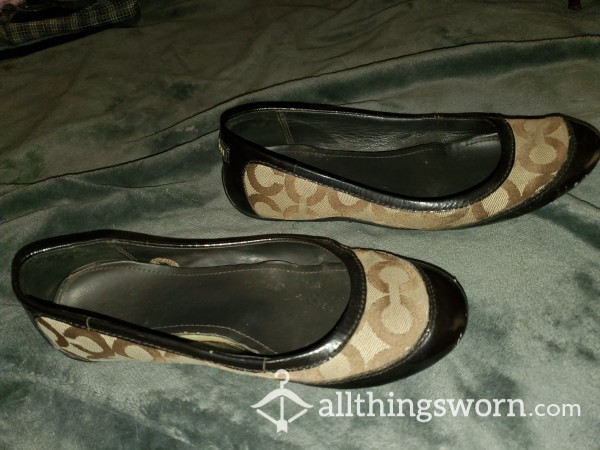 Coach Flats -Worn In