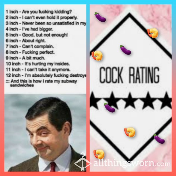 C*ck 🐓 RATING