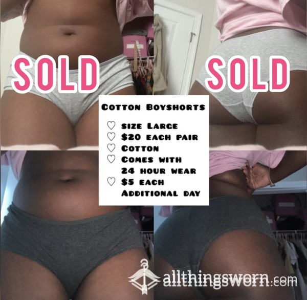 🧚🏾‍♀️SOLD🧚🏾‍♀️ Cotton BoyShorts