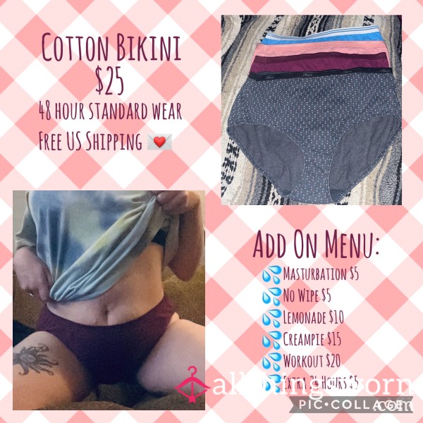 Cotton Bikini Full Backs