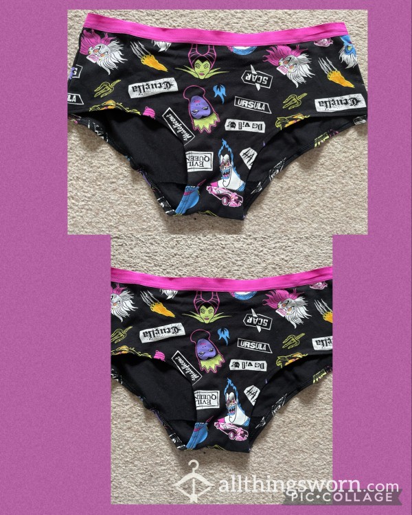 Cotton Disney Villian Panties 😈