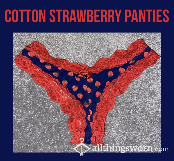 Cotton Strawberry Panties🍓