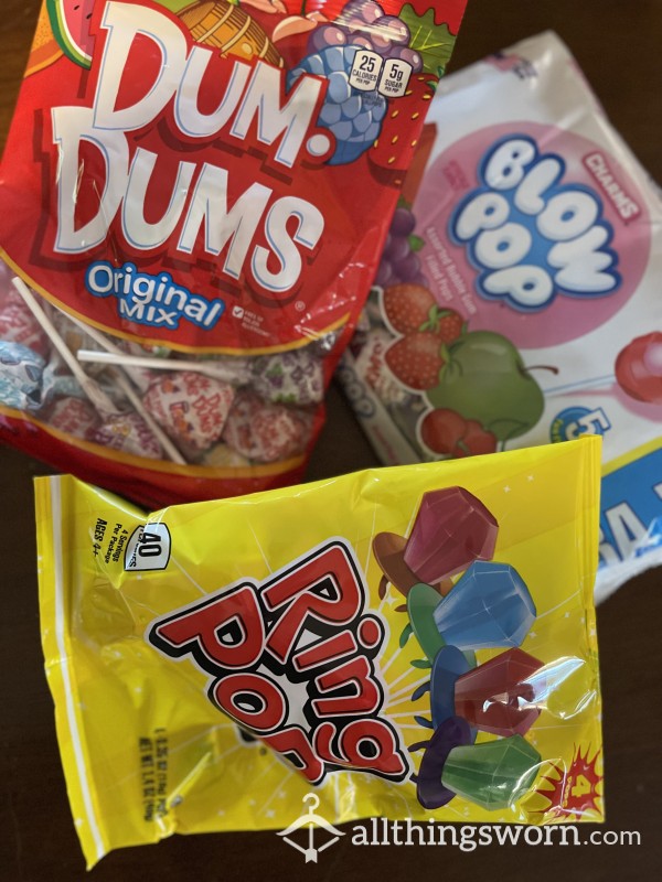 💦 🍭c*m, Pu**y, Sp*t, Booty, Foot, And 🍋 Pops! Dum Dums, Blow Pops, Ring Pops - Vacuum Sealed 🍭💦