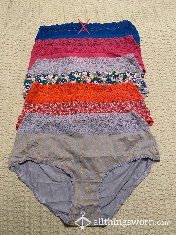 Cotton Pattern / Plain Briefs Knickers- Custom Wear