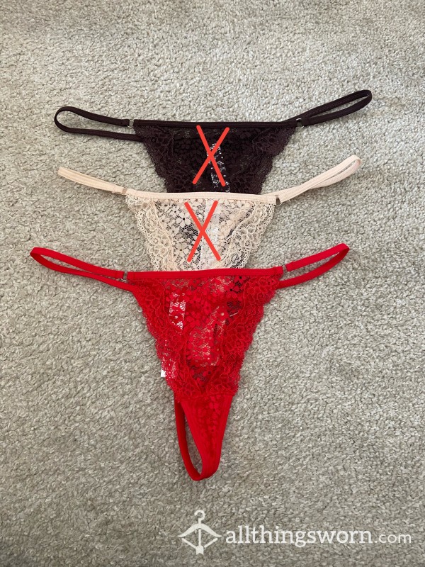 Worn Thongs/ G-string- Custom Wear