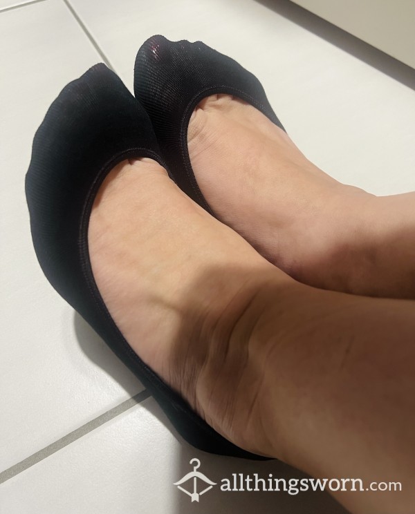 Cute Black Nylon Invisible Socks $25aud