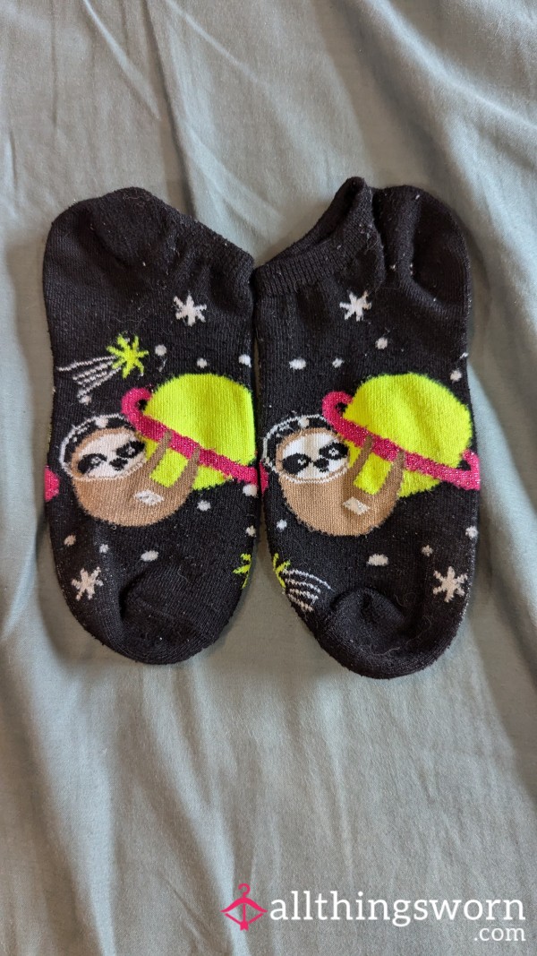 Cute Black Space Ankle Socks