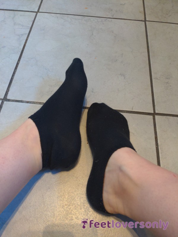 Cute Black Trainer Socks - Super Stinky!