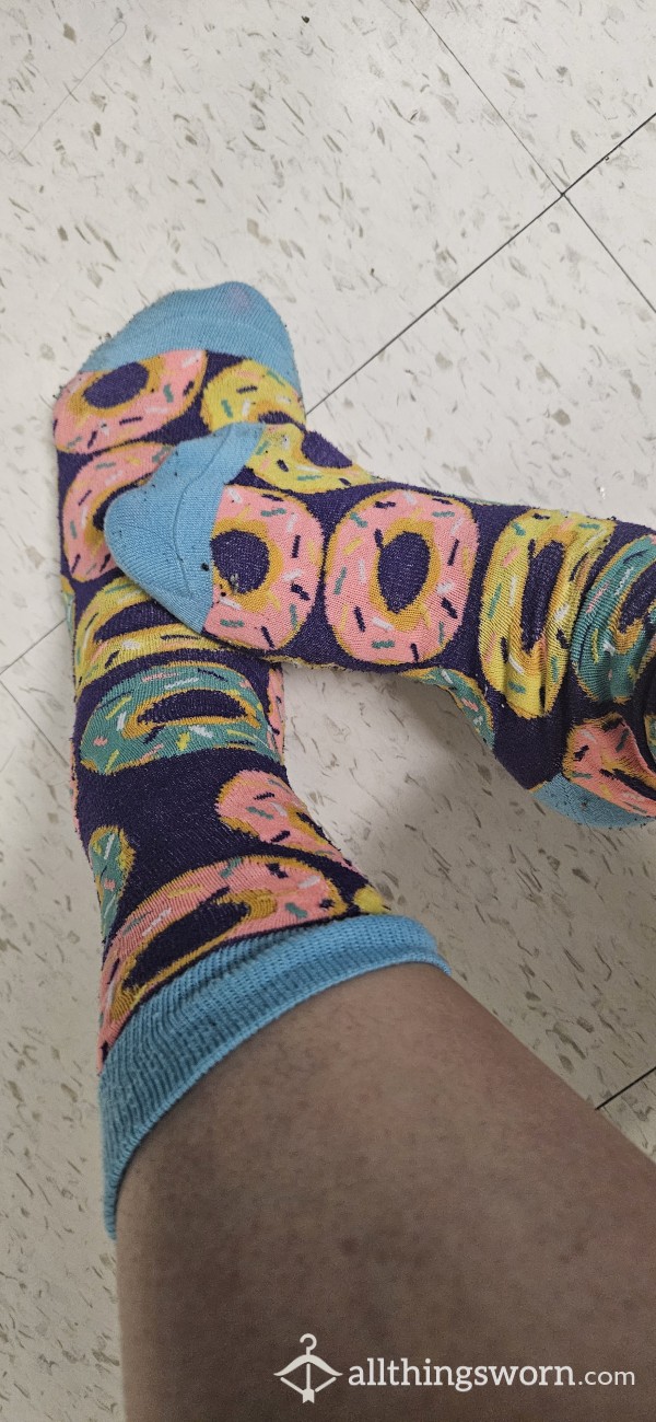 Cute Donut Socks Well Worn