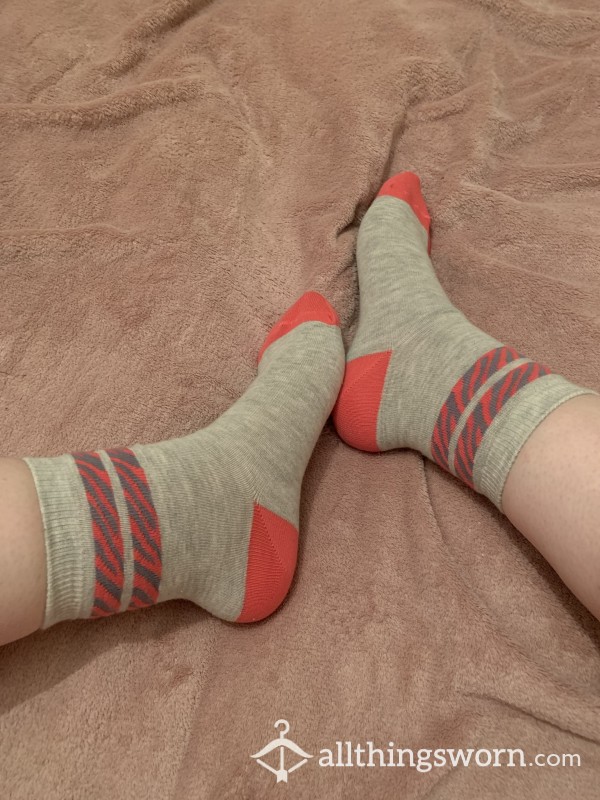 Cute Grey Crew Socks