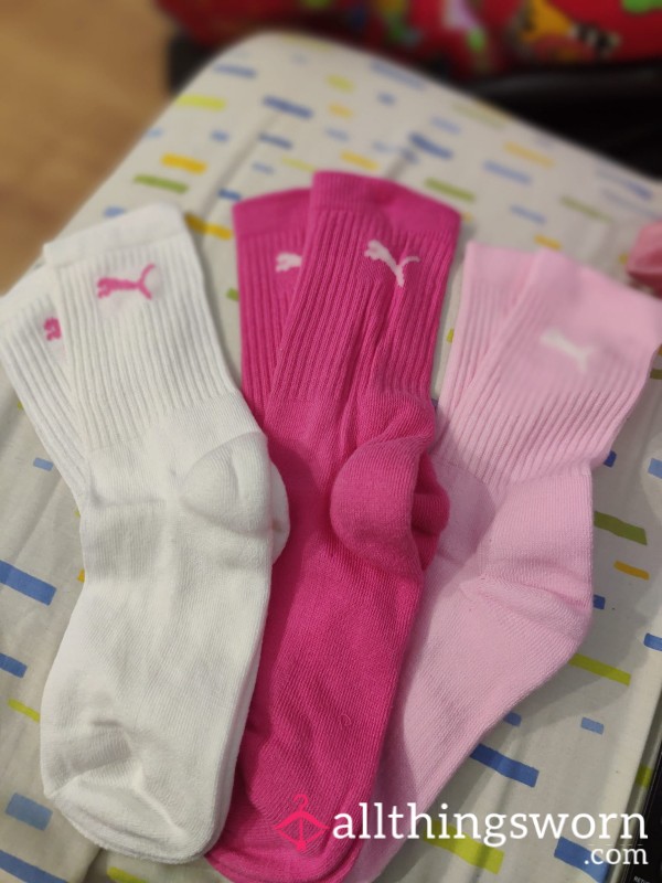 Cute Puma Socks Ready To Stink Them And Put Prints