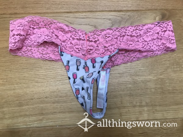 Cute Victoria's Secret PINK Lacy Thong