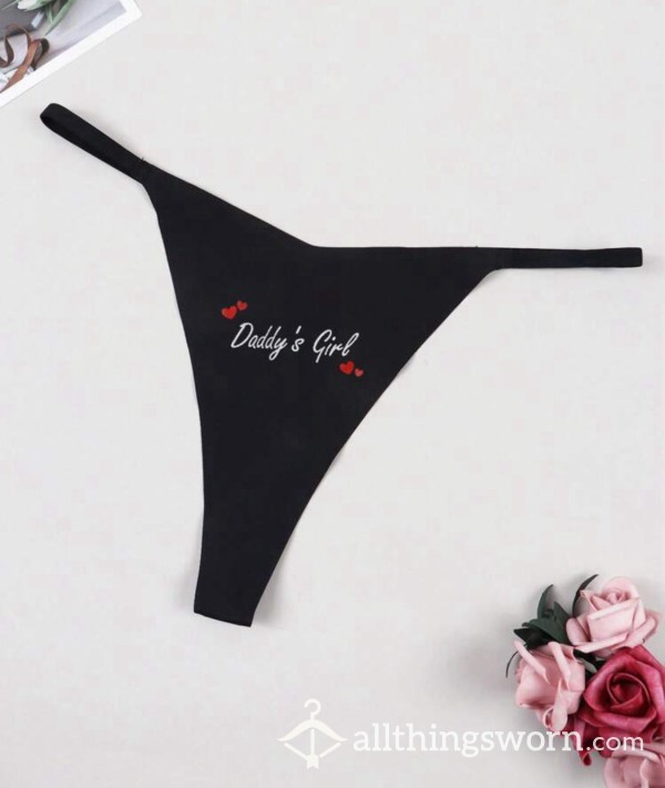 Daddy’s Girl Black Thong