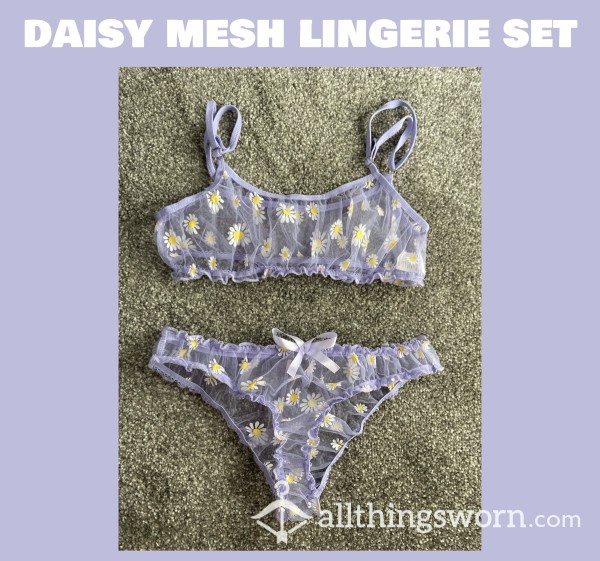 *reduced* Daisy Mesh Lingerie Set🌼