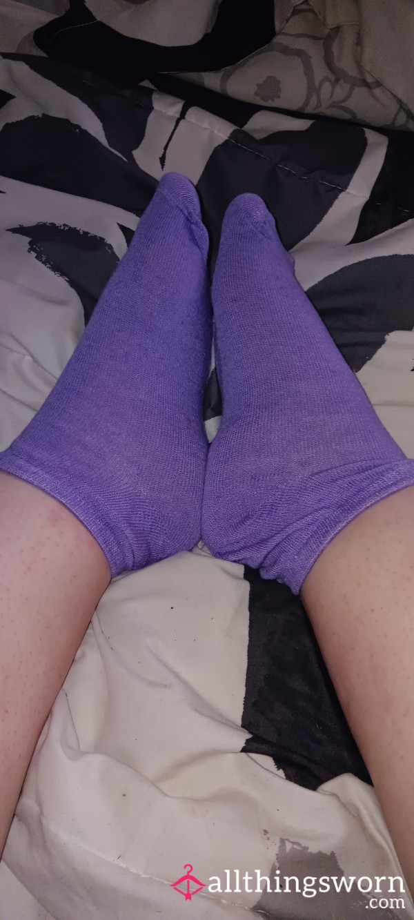 Dark Purple Ankle Socks