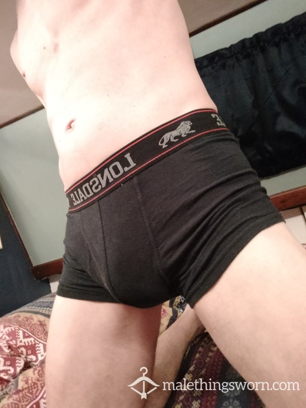 Day-worn Black Trunks