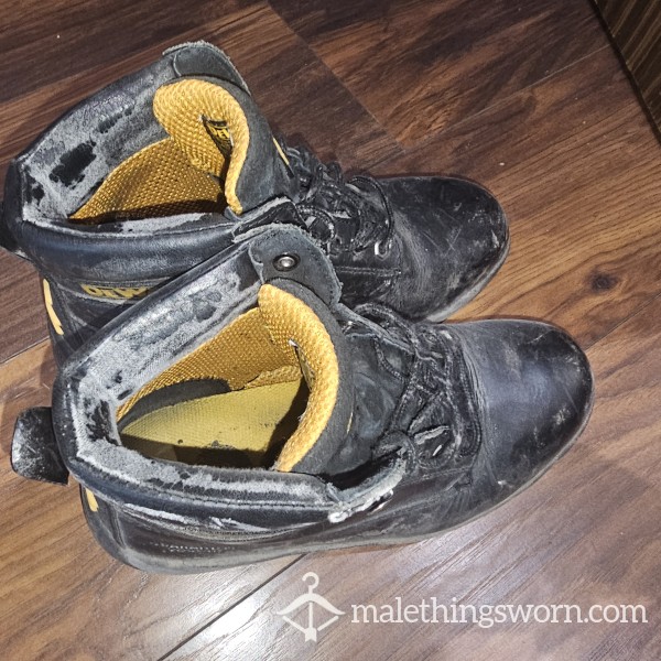 De Walt Steel Toe Cap Boots UK 7 Well Worn!