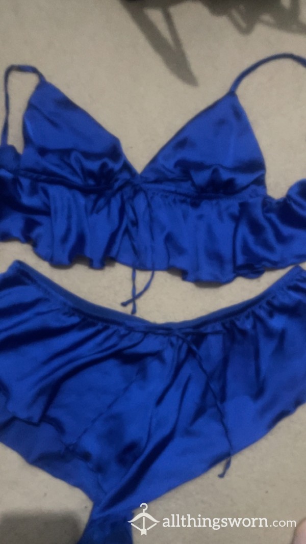 Deep Blue Polyester Set