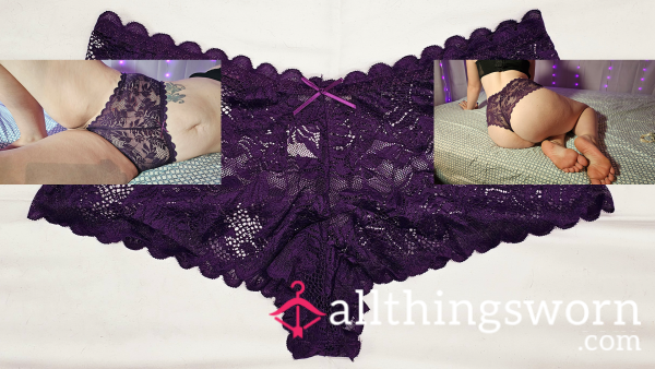 Deep Purple Lace Panties