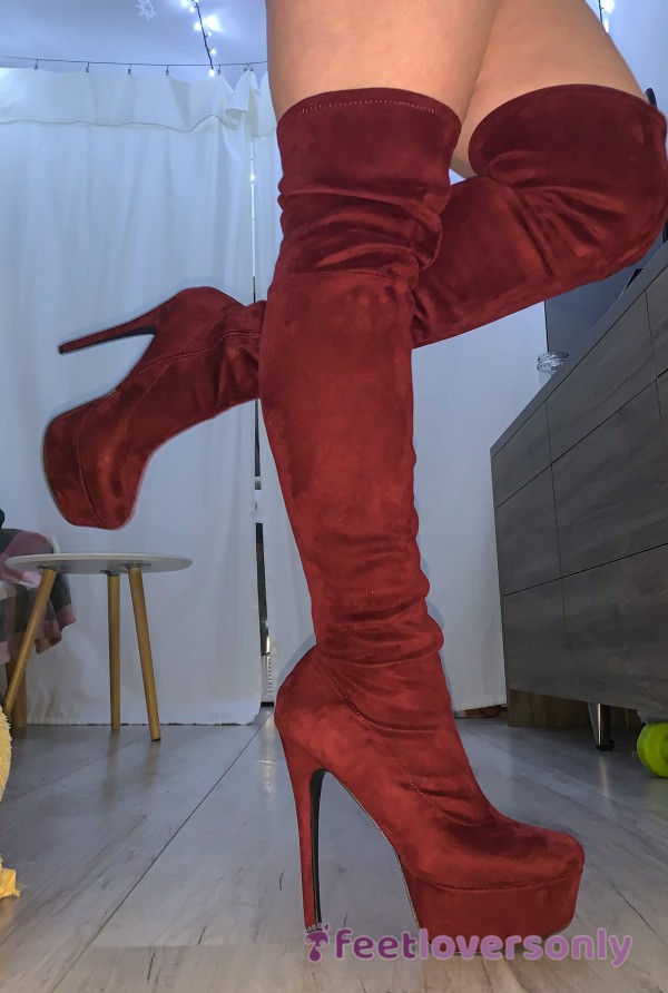 Deep Red High Heels Sesh