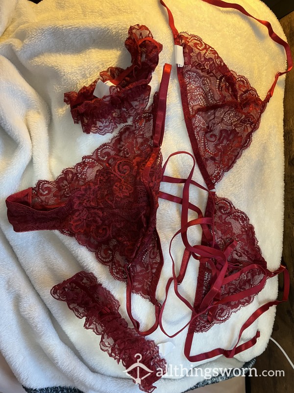 Deep Red Lingerie