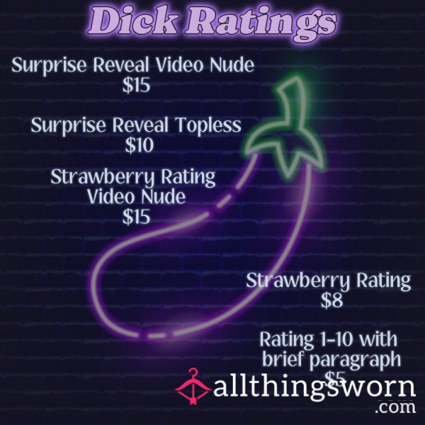 D*ck Rating Options