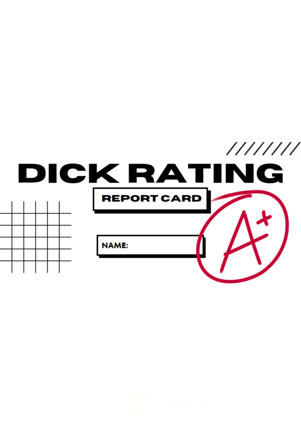 D*ck Rating 🍆 Score / Paragraph / Report Card 📝