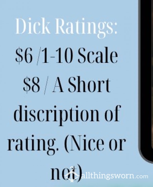 D*ck Ratings From A Ebony Goddess‼️