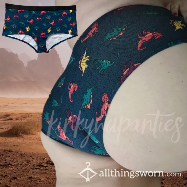 🦕 Dinosaur Cotton Boyshorts - Includes 48-hour Wear & U.S. Shipping