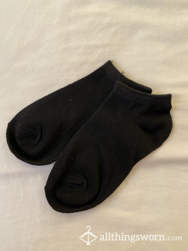 Dirty Black Ankle Socks, 48hr Wear