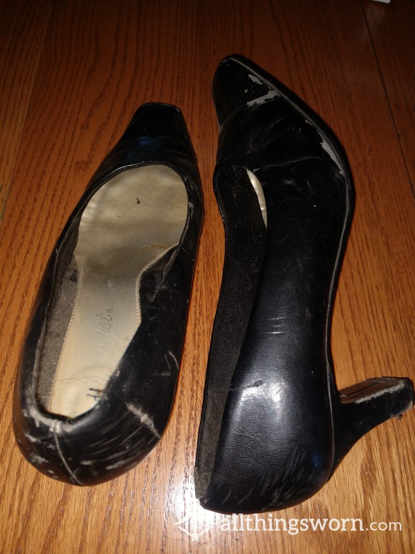 Dirty, Scuffed Black Heels