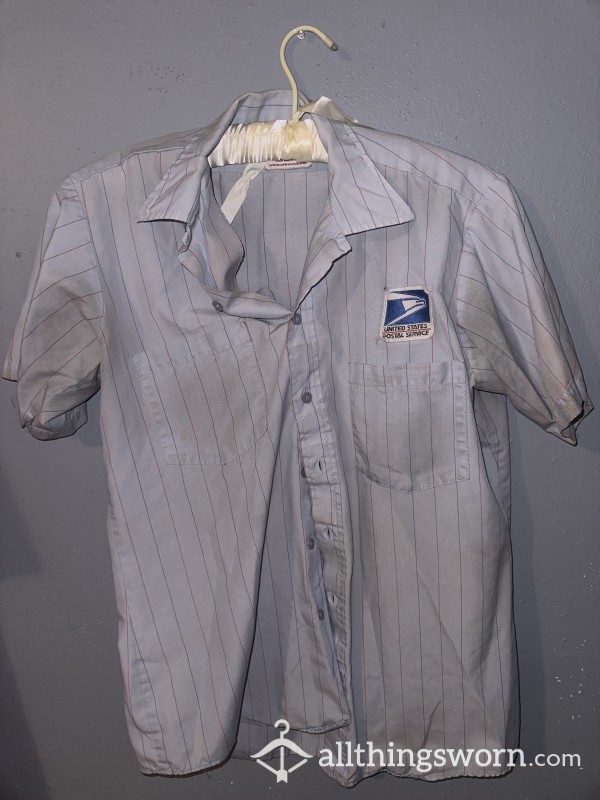 Dirty, Sweaty Blue Collar Work Uniform Shirts