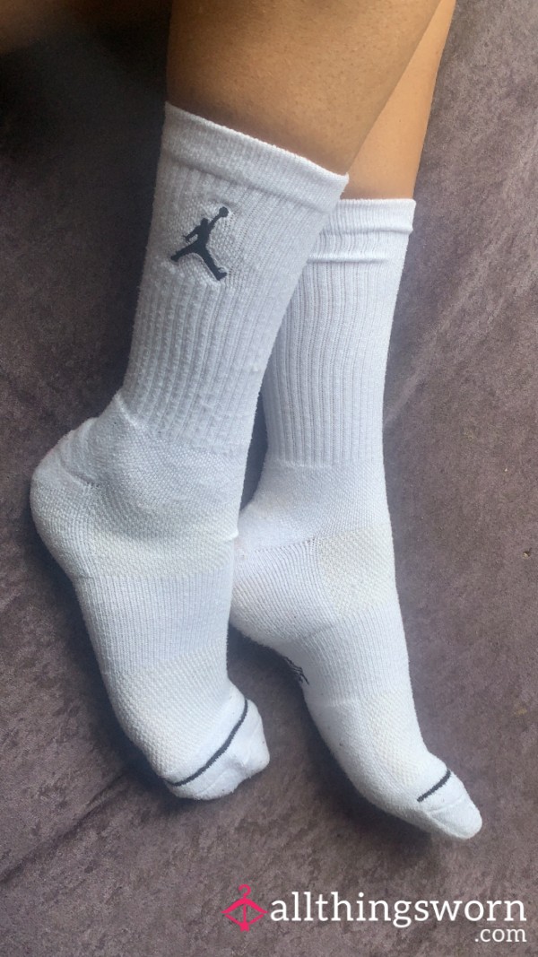 Dirty White Jordan Sports Socks