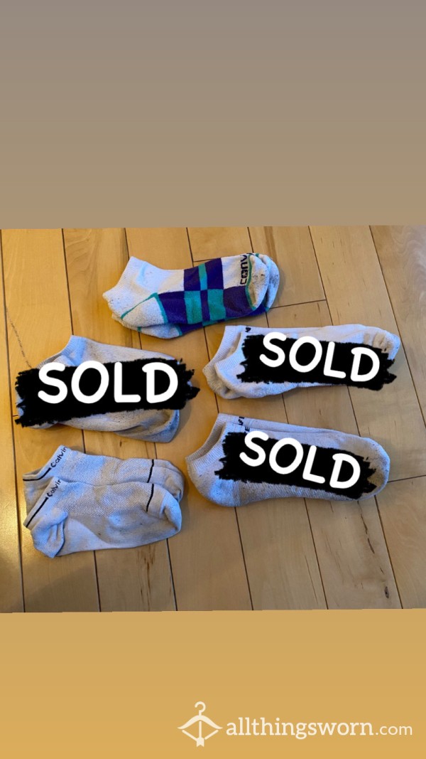 DIRTY WHITE SOCKS - CHOOSE YOUR PAIR